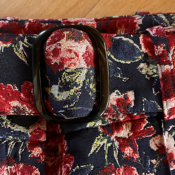 Sezane Lukas Trousers Jacquard Roses - Size 40 - Picture 8 of 10